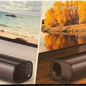 Sound Bar for Smart TV, Bass Boost and Crisp Vocals,Bluetooth Soundbar for TV/PC